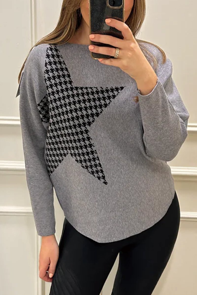 Women's Houndstooth Print Sweatshirts