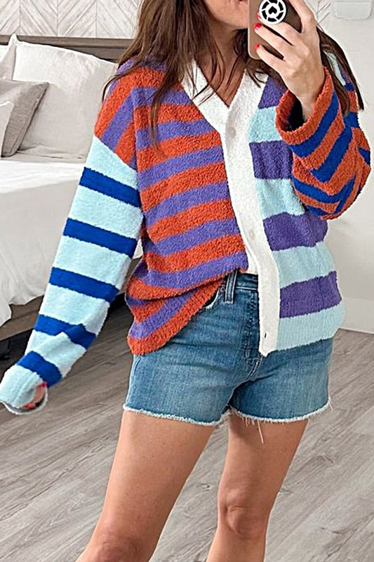 Women's Colorful Sweater Cardigan