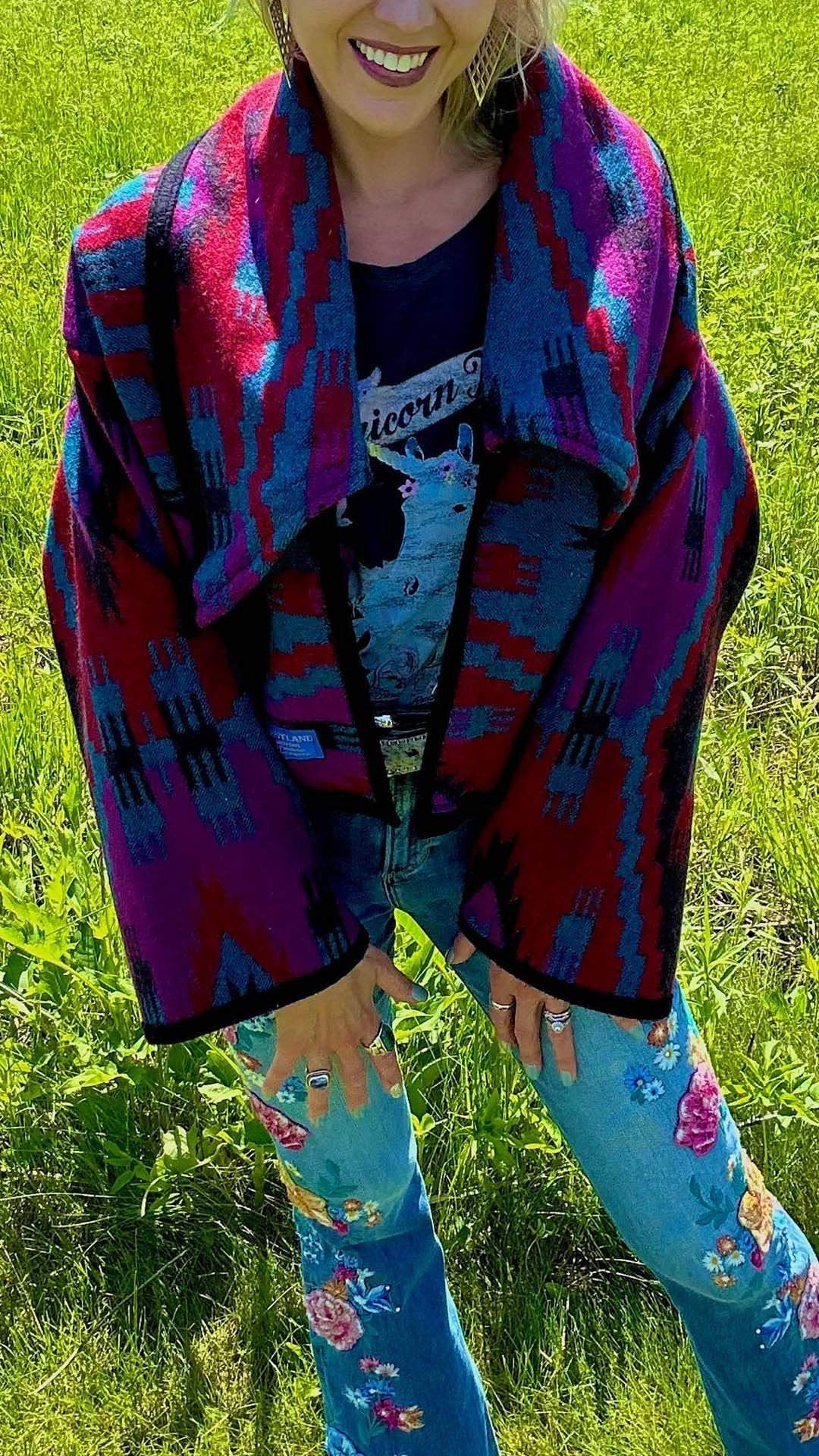 Women's Casual Western Print Jacket