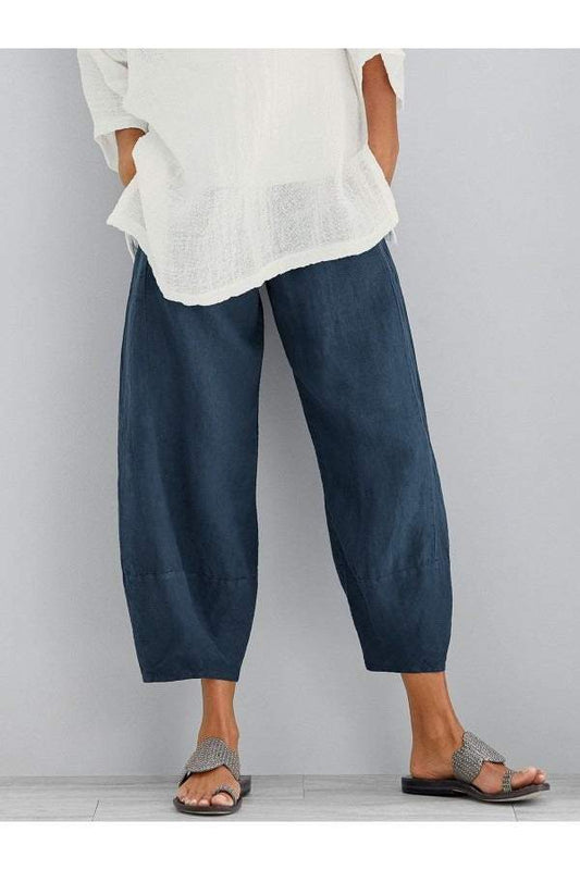 Spring Summer Casual Cotton Pants for Women