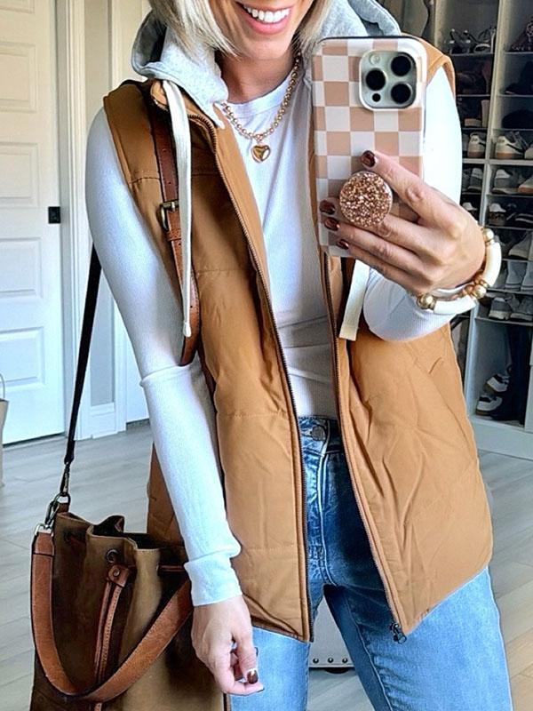 Women's Hooded Fashion Vest