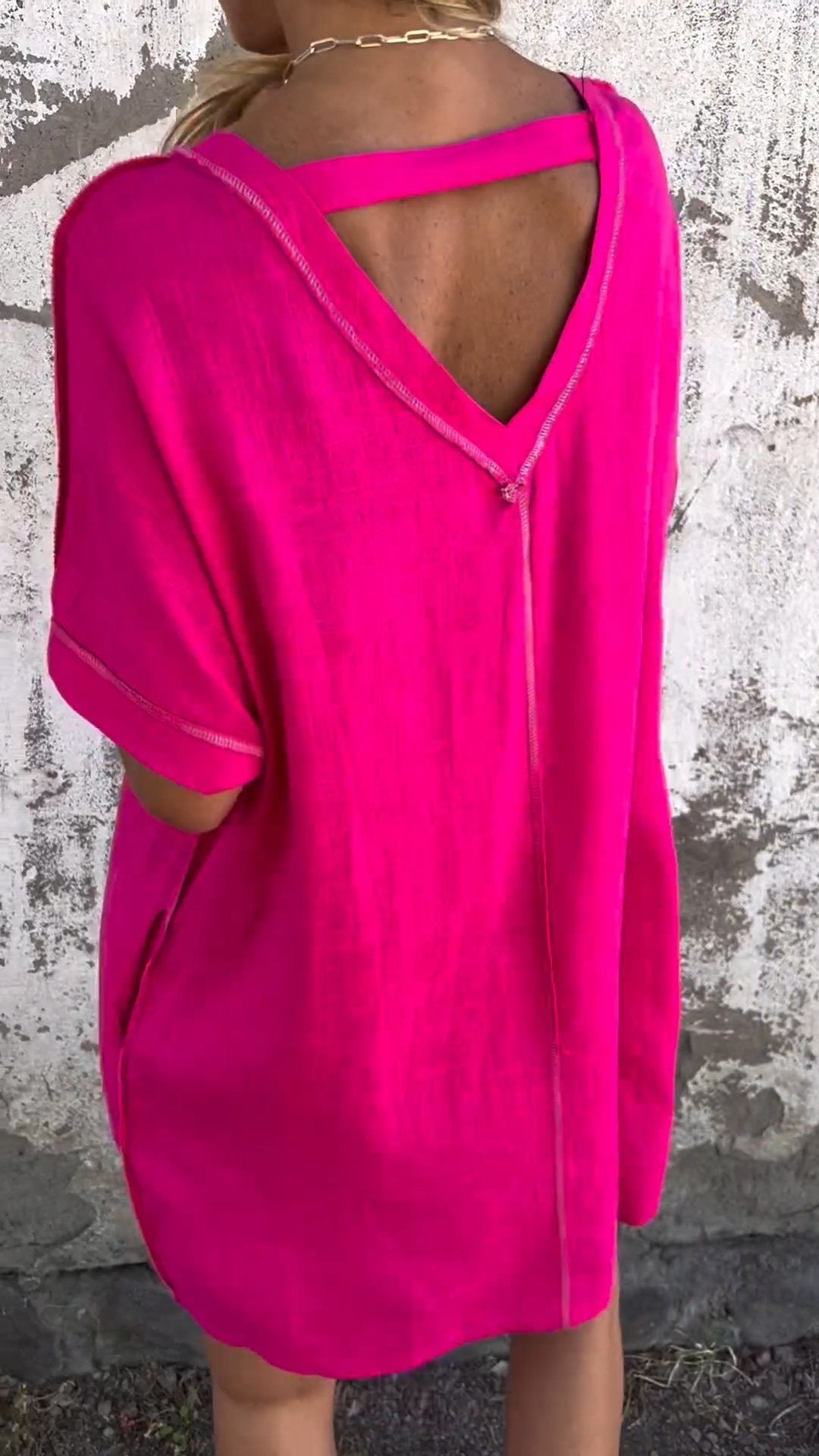 Comfortable Loose Round Neck Dress