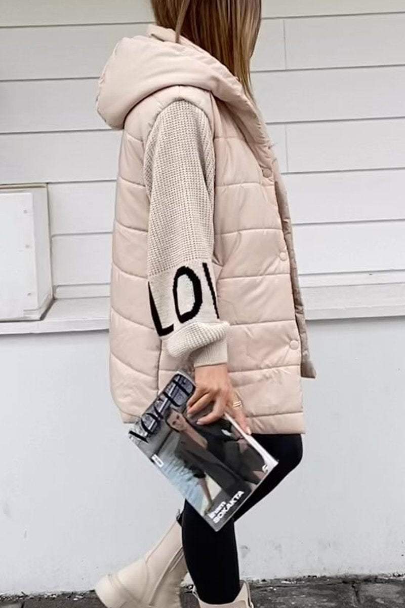 Women's Casual Hooded Zip-up Thick Cotton Coat