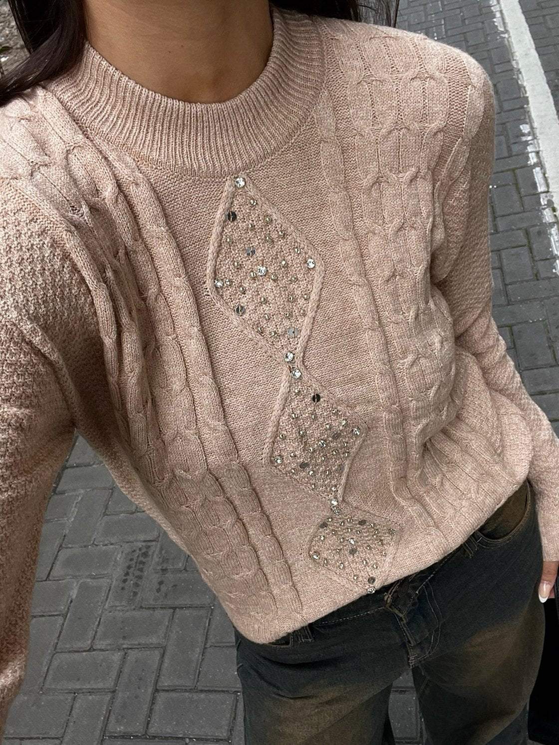 Women's Casual Sequined Sweater