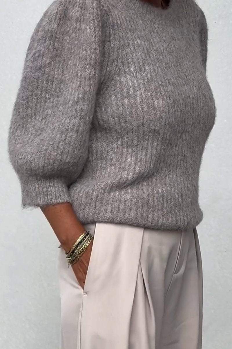 Women's tie knit sweater