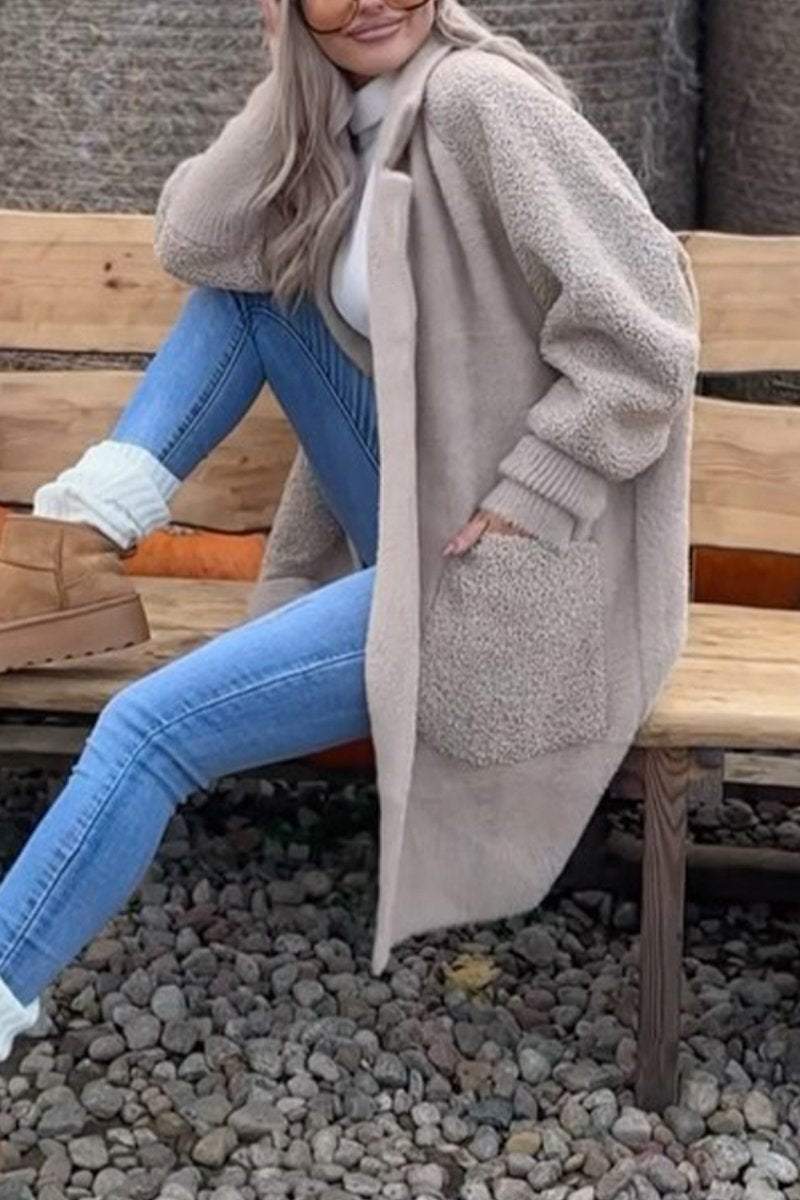 Women's Casual Lapel Mid-length Coat