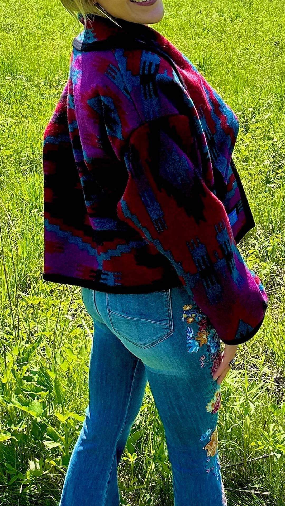 Women's Casual Western Print Jacket