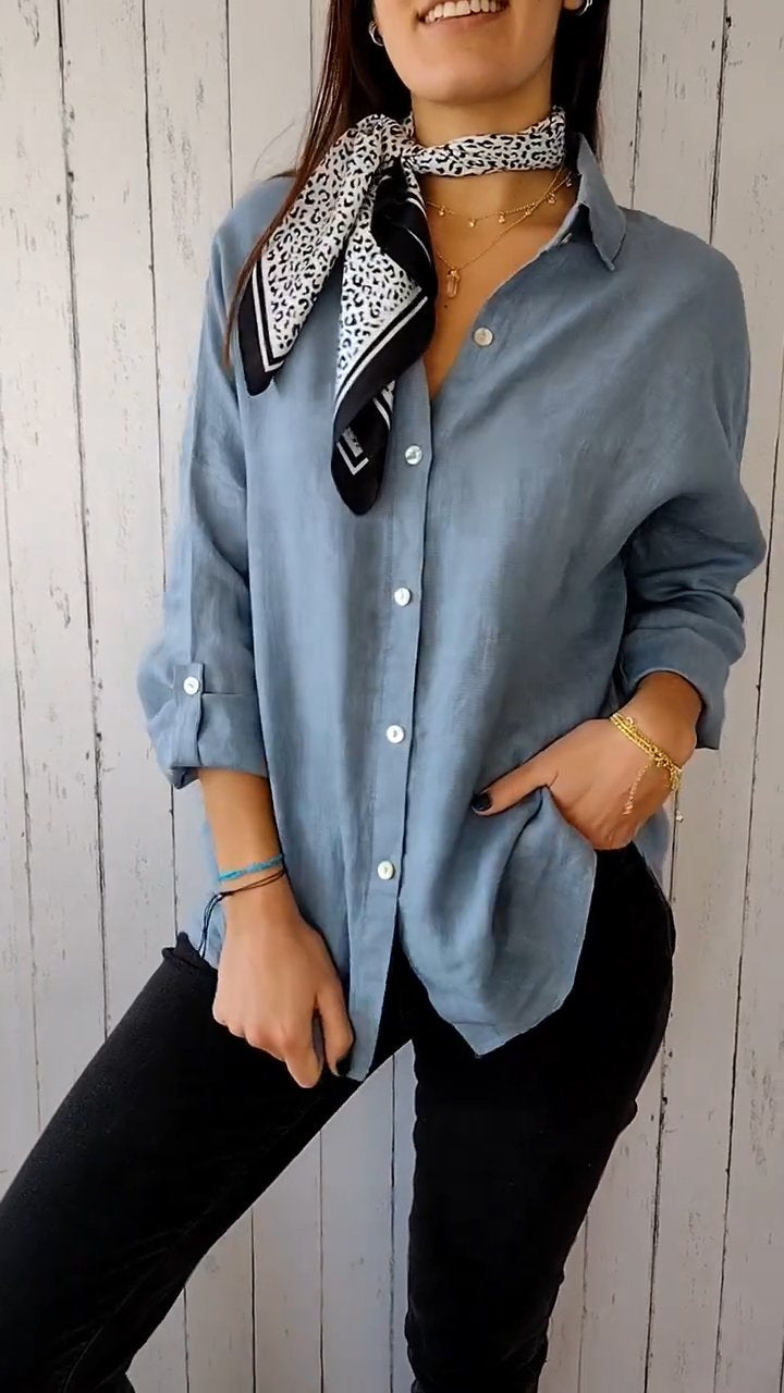 Lapel Single-breasted Shirt