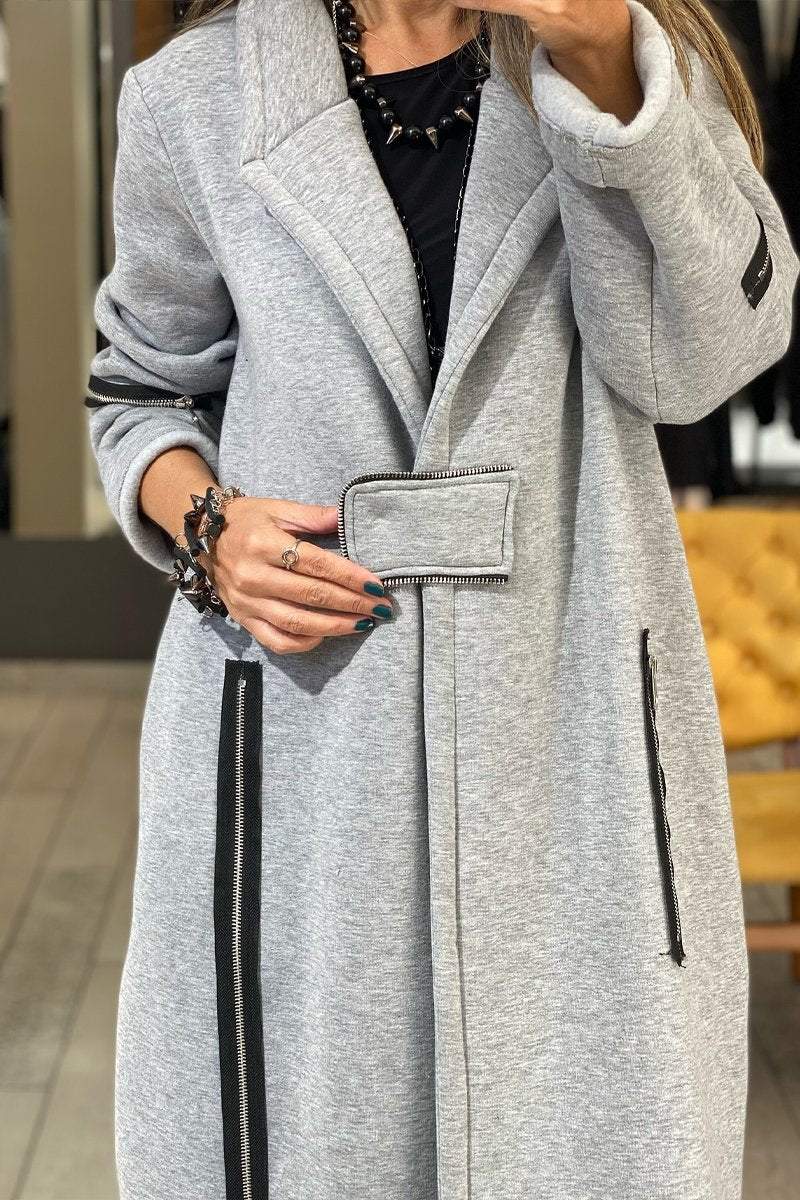 Women's V-neck Long-sleeved Trench Coats