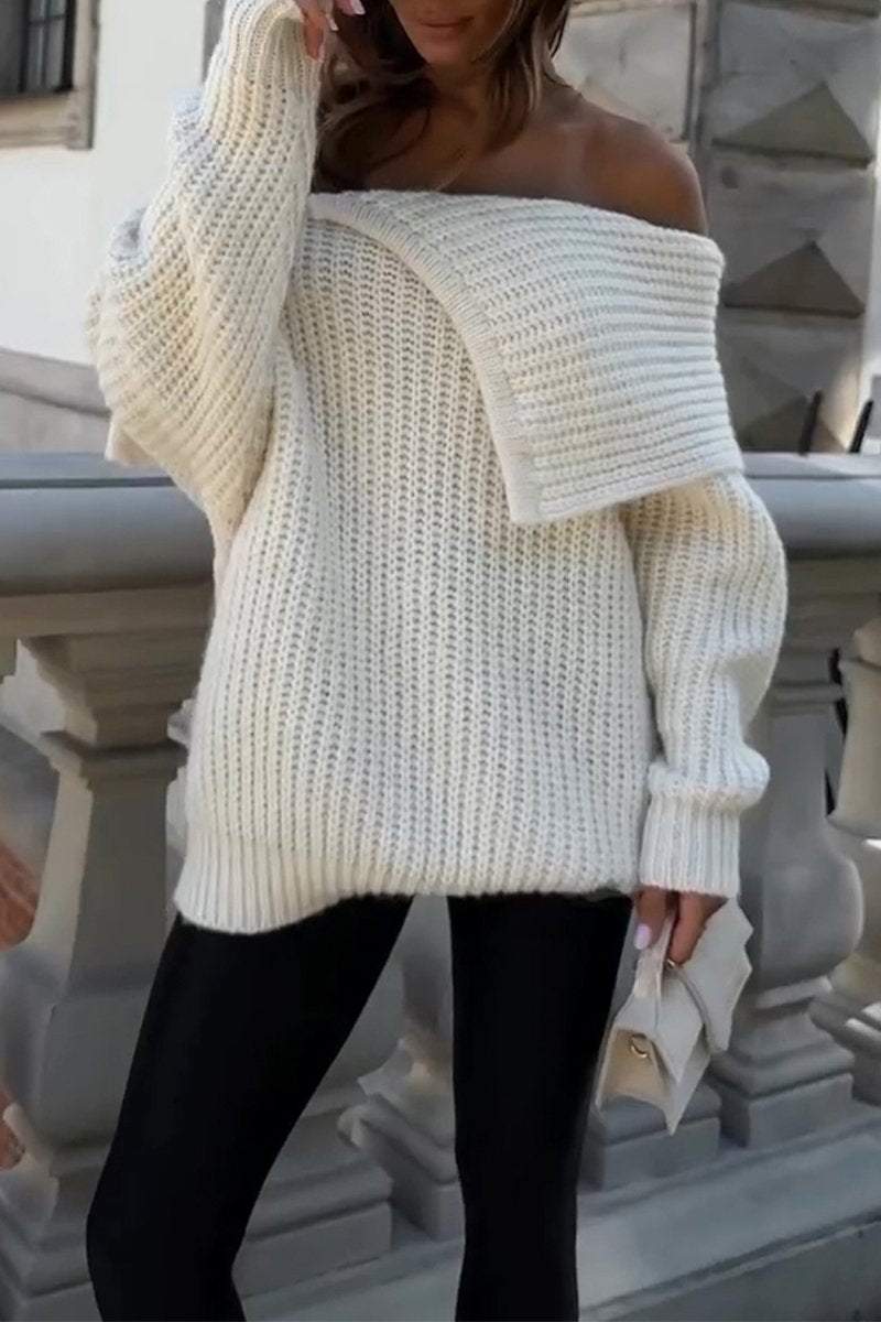 Women's Casual Off-shoulder Sweater