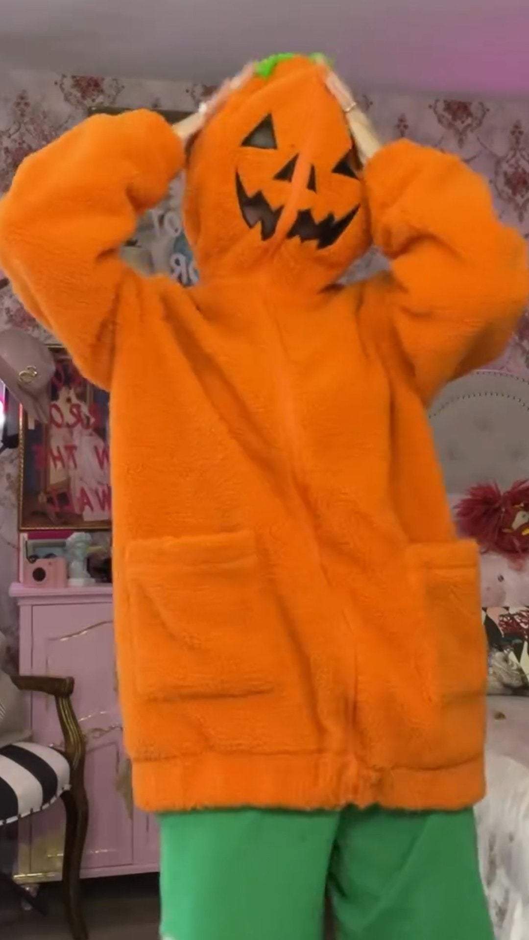 Women's Casual Pumpkin Halloween Jacket