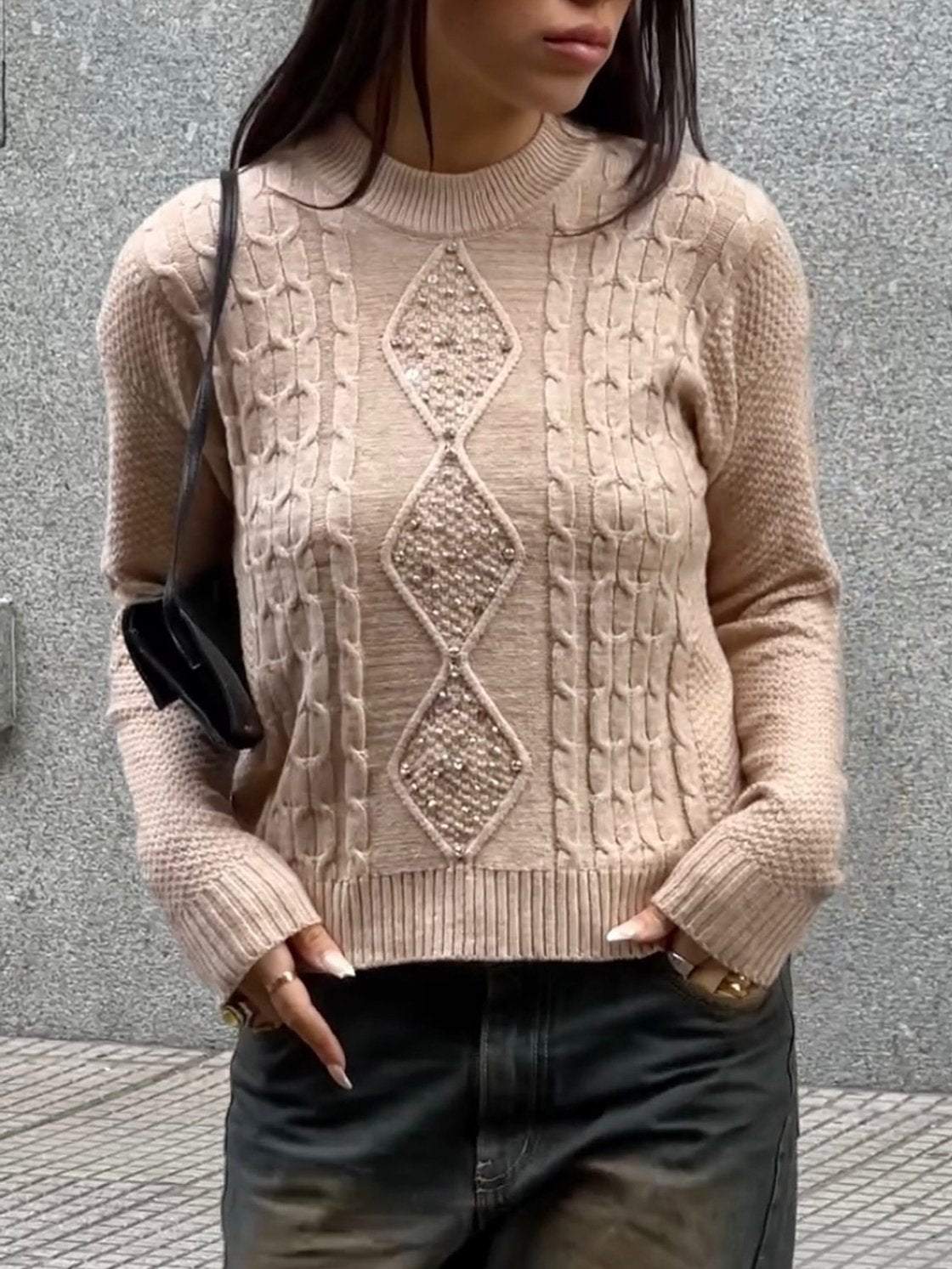 Women's Casual Sequined Sweater