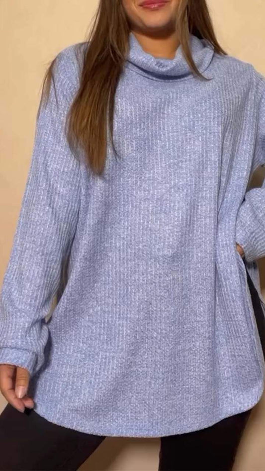 Women's Casual Solid Long Sleeve Sweater