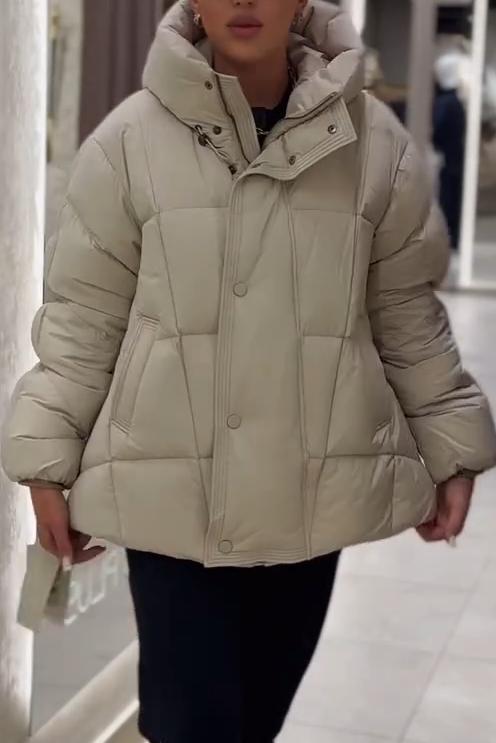 Casual high-neck padded clothing