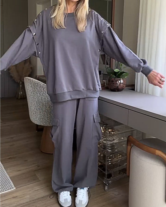 Women's Fashionable Removable Sleeve Casual Suit